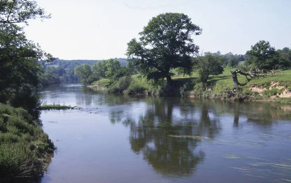 Dalen Floden Severn Shropshire Midlands England Storbritannien — Stockfoto