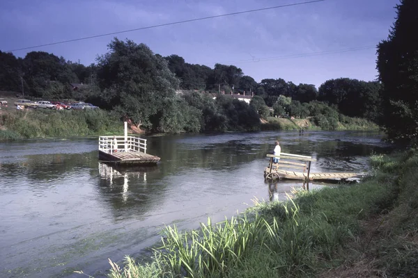 Tal Des Flusses Severn Shropshire Midlands England — Stockfoto