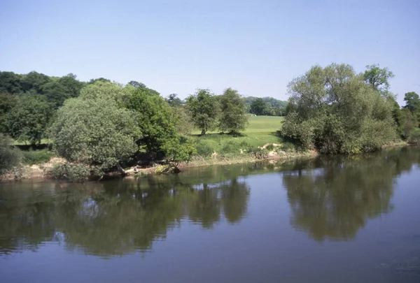 Dolina Rzeki Severn Shropshire Midlands Anglia Wielka Brytania — Zdjęcie stockowe
