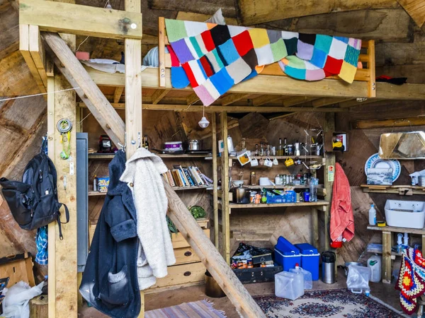 Camp Survie Pas Électricité Autres Commodités Modernes Une Expérience Vie — Photo