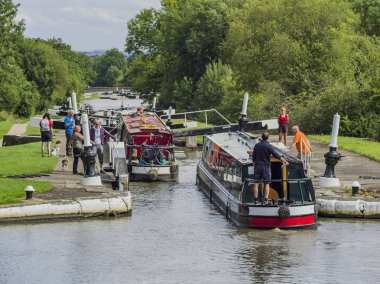 hatton kilitler büyük sendika kanal warwickshire İngiltere