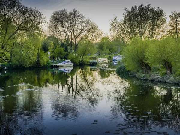 Rzeka Avon Warwickshire Anglia Wielka Brytania — Zdjęcie stockowe