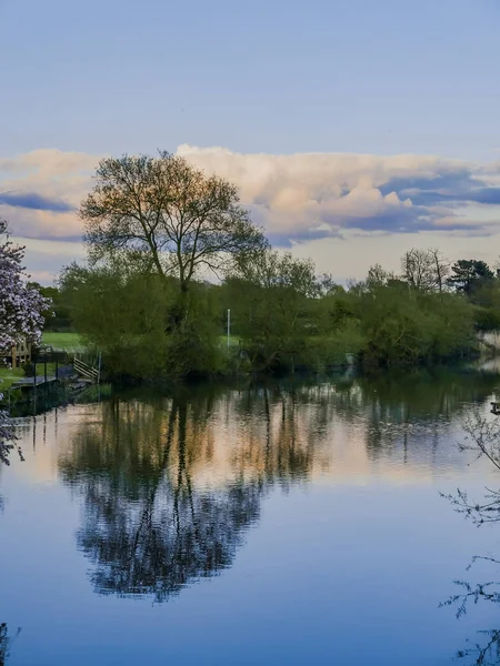 Řeka Avon Warwickshire Anglie — Stock fotografie