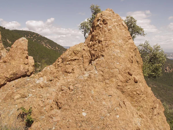 Fort Domaniale Esterel National Forest Esterel Massif Lesterel Provence France — стоковое фото