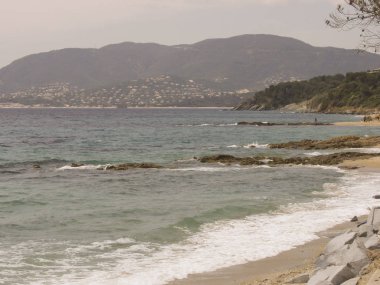cote d azur meditteranean deniz plajı gassin provence fransa