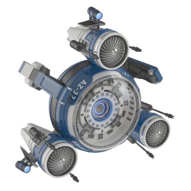 Fütüristik tasarımı. Beyaz zemin üzerine kavramsal elektronik cyber göz. Mekanik yapay robot ayrıntı portre. 3D render.