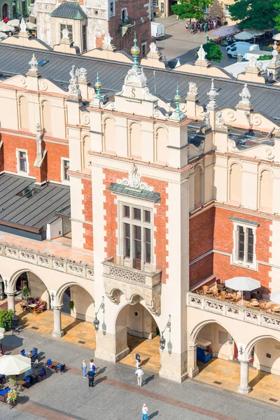 Byggnaden Shopping Arcade Stora Torget Krakow Ovanifrån — Stockfoto