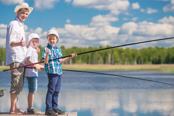 Foto Concettuale Pesca Tuo Hobby Preferito Veri Uomini — Foto Stock