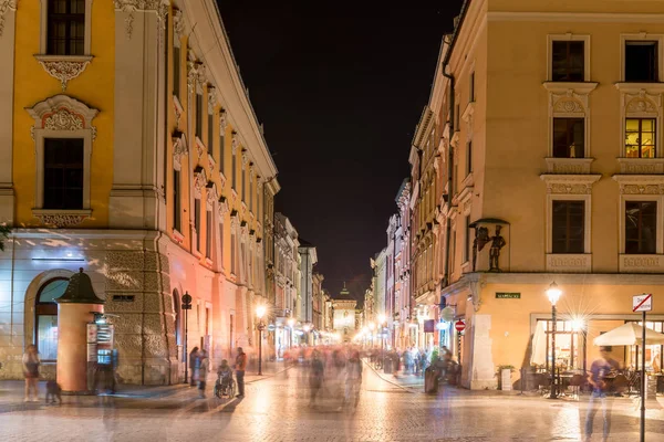 Die Lichter Der Alten Europäischen Stadt — Stockfoto