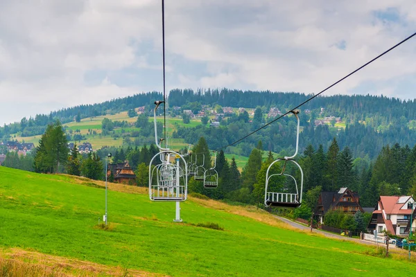 Sedadla Hory Zakopane Polsku Výtah Letním Dni — Stock fotografie