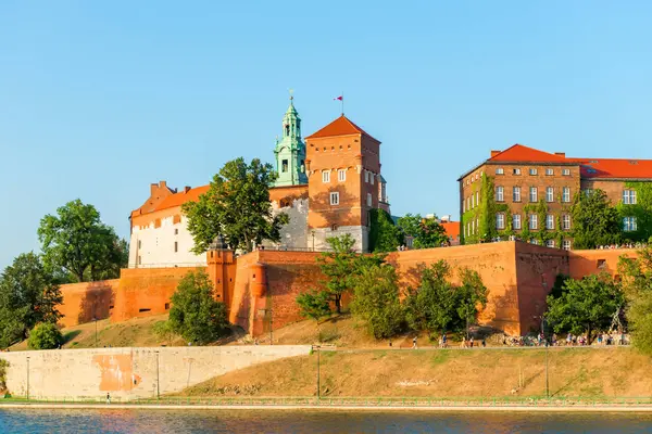 Castillo Wawel Está Situado Una Colina Una Altitud 228 Metros —  Fotos de Stock
