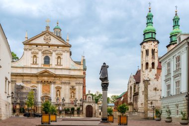 Mimarisi güzel kilise Peter ve Paul Krakow