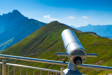 bir teleskop Mount Kasprowy Wierch Polonya üzerinde Close-up