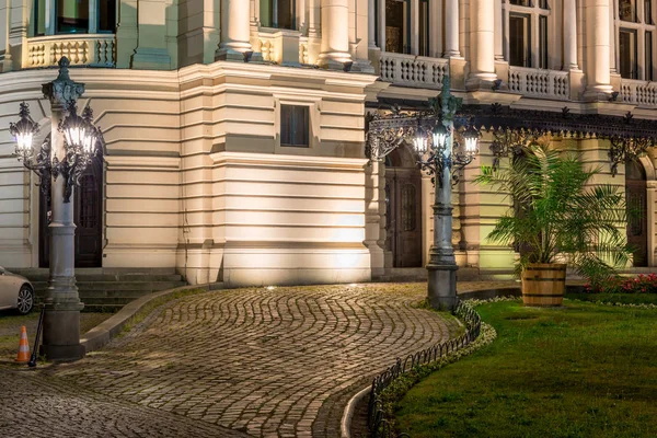 Elements Architecture Drama Theater Krakow Evening — Stock Photo, Image