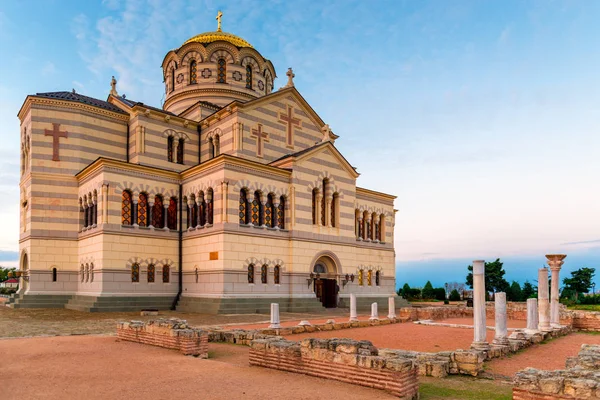 Chersonese Tavrichesky Péninsule Crimée Cathédrale Vladimir Dans Église Orthodoxe Chersonesos — Photo