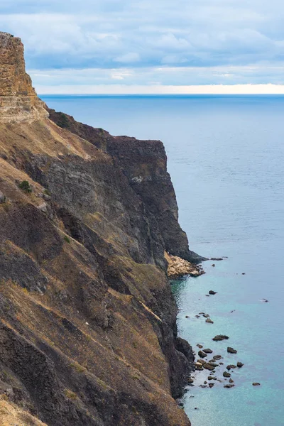 Pohled Malebné Pobřeží Moře Poloostrov Krym — Stock fotografie