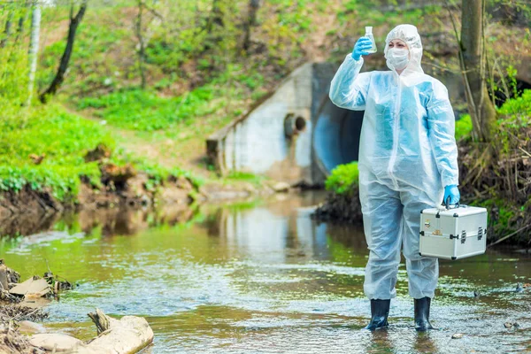 Ekoloji ve çevre kirliliği. su testi.