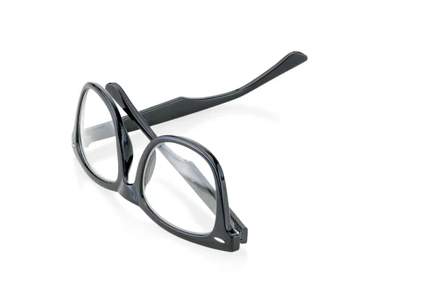 上の黒いフレームのメガネのイメージのためのスタイリッシュなアクセサリー — ストック写真