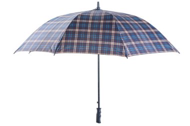 Big open umbrella checkered coloring on a white background clipart