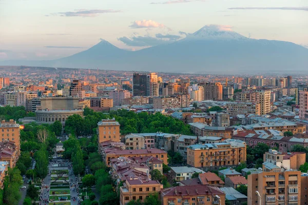 Legendario Monte Ararat Ciudad Ereván — Foto de Stock