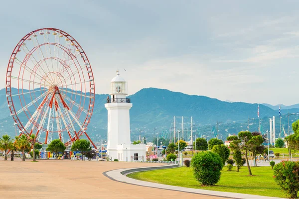 Batumi Landmark Dönme Dolap Georgia — Stok fotoğraf