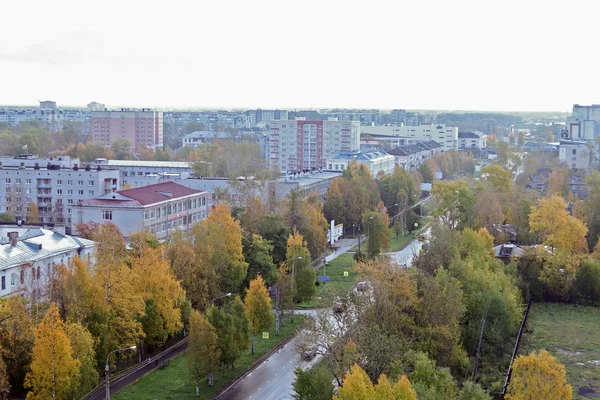 Arkhangelsk Vista Desde Arriba Día Soleado Otoño Octubre Oro Los —  Fotos de Stock