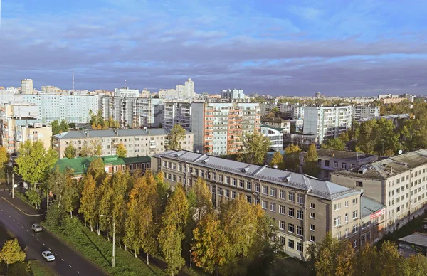 Arkhangelsk Vista Desde Arriba Día Soleado Otoño Octubre Oro Los — Foto de Stock