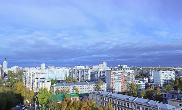 Arkhangelsk Pohled Shora Slunečné Podzimní Den Října Zlato Břízy Jako — Stock fotografie