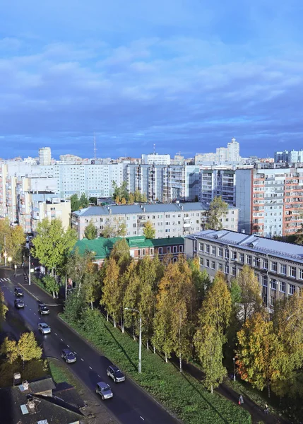 Arkhangelsk Vista Dall Alto Giornata Autunno Soleggiata Ottobre Oro Delle — Foto Stock