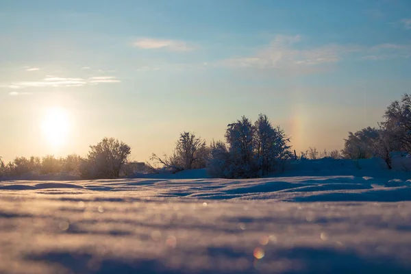 Archangelská Oblast Zima Okolí Obce Levkovka Krutých Silnice — Stock fotografie