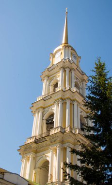 Rybinsk. Yaroslavl bölgesi. Spaso-Preobrazhensky Katedrali. 19. 