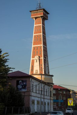 Rybinsk. Art Nouveau tarzında yangın kulesi. 1912