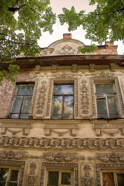 Rybinsk. Yaroslavl region, an old merchant\'s house at the inters