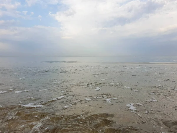 Een Warme Zomerochtend Aan Kust Van Zwarte Zee Anapa Krasnodar — Stockfoto