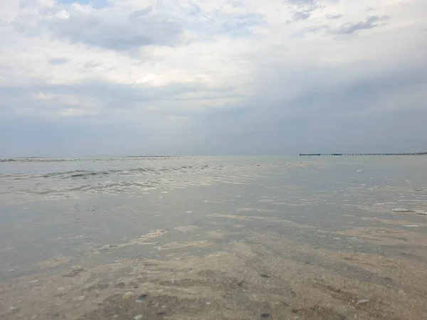 Una Calda Mattina Estate Sulla Costa Del Mar Nero Anapa — Foto Stock