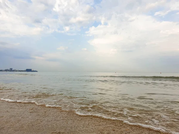 Una Cálida Mañana Verano Costa Del Mar Negro Anapa Región —  Fotos de Stock