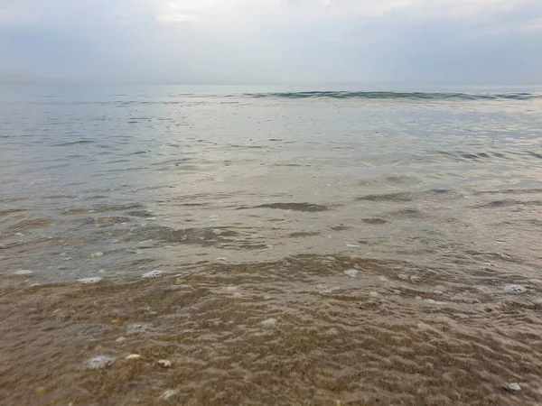 Une Chaude Matinée Été Sur Côte Mer Noire Anapa Région — Photo