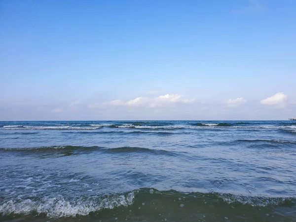 Karadeniz Kıyısında Sıcak Bir Yaz Sabahı Anapa Krasnodar Bölgesi Sakin — Stok fotoğraf