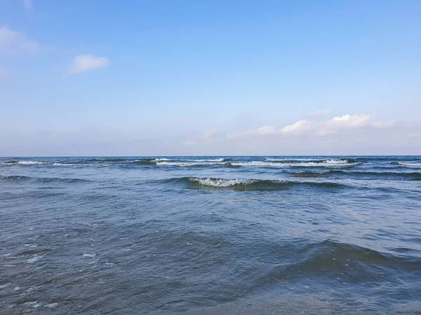 Una Cálida Mañana Verano Costa Del Mar Negro Anapa Región — Foto de Stock