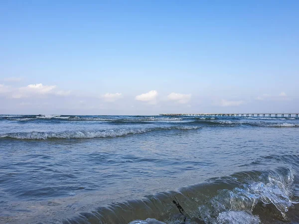 Ein Warmer Sommermorgen Der Küste Des Schwarzen Meeres Anapa Region — Stockfoto