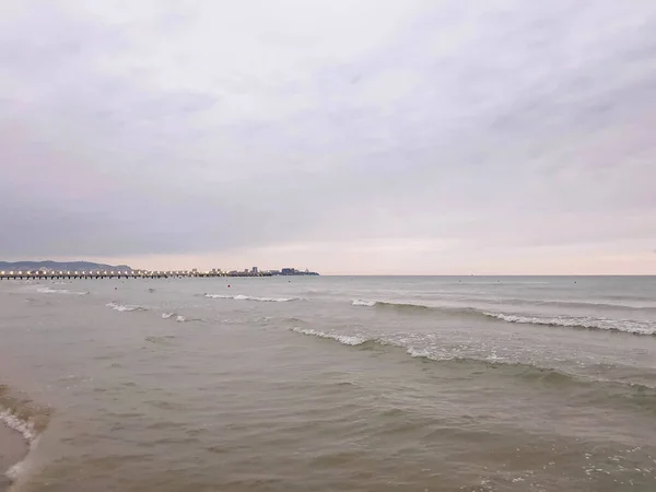 Una Cálida Mañana Verano Costa Del Mar Negro Anapa Región —  Fotos de Stock