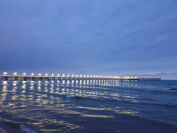 Eine Warme Sommernacht Der Küste Des Schwarzen Meeres Anapa Region — Stockfoto