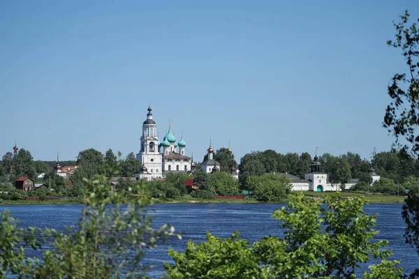 Yaroslavl Tolga Monastery Vvedensky Cathedral 17Th Century View River Summer — Stock Photo, Image