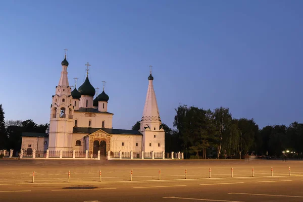 Bell Tower Temple Elijah Profeten Sovjetiska Torget Yaroslavl Vackra Höftade — Stockfoto