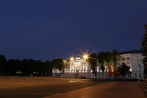 Yaroslavl Sovyet Meydanı Binalarının Tarihi Kompleksi Yüzyıl Güzel Binalar Mimar — Stok fotoğraf