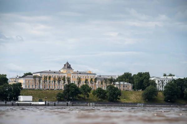 Yaroslavl Tarihi Binalar Yüzyıl Volga Seti Nehir Manzarası Tarihi Binalar — Stok fotoğraf