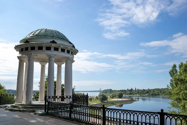 Sommertag Das Wolga Ufer Ist Die Perle Von Jaroslawl Park — Stockfoto