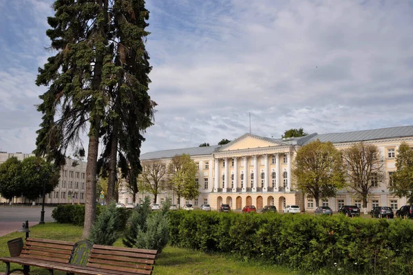 Yaroslavl Sovětské Náměstí Historický Komplex Budov Zemských Kanceláří Století Krásné — Stock fotografie