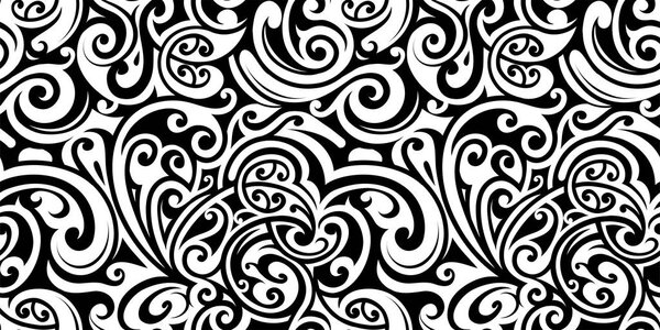 Maori style seamless ornament