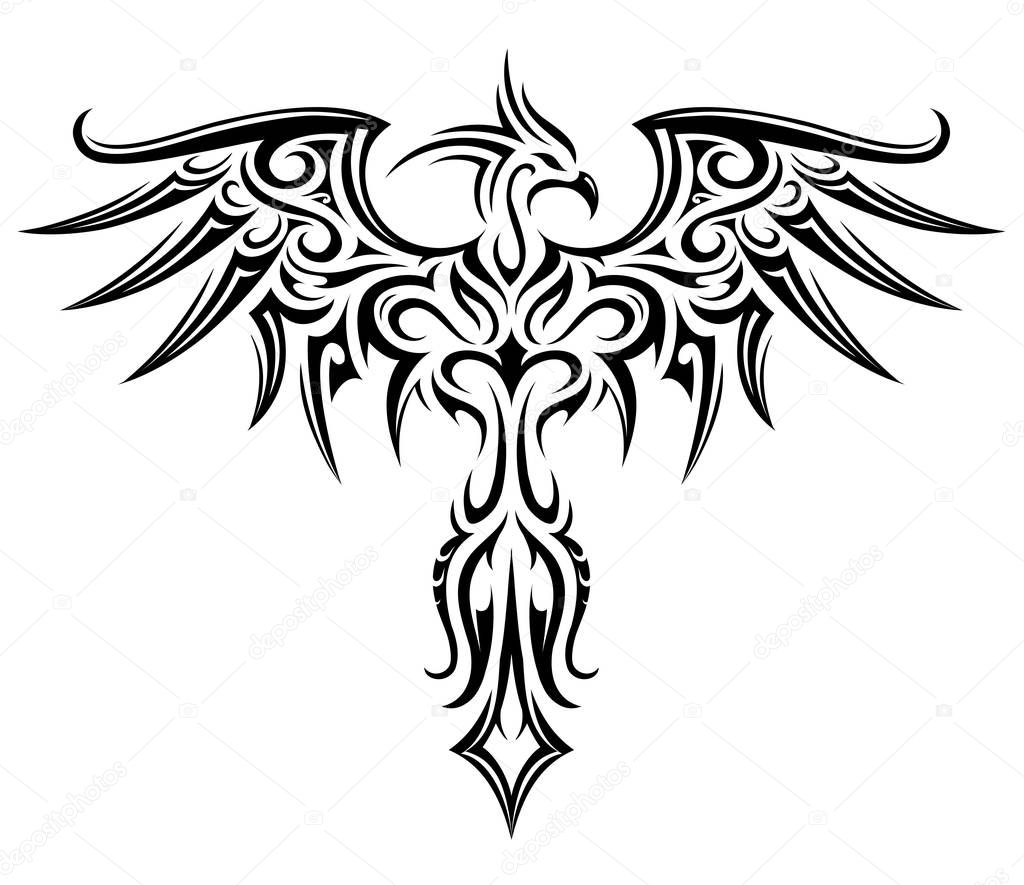 Phoenix tattoo shape